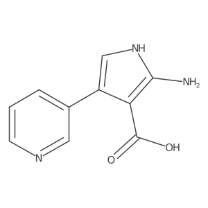 2-amino-4-(pyridin-3-yl)-1H-pyrrole-3-carboxylic acid Structure