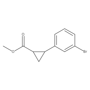 Methyl (1R,2R)-2-(3-Bromophenyl)cyclopropanecarboxylate Structure