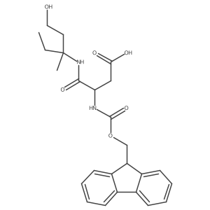 3-({[(9H-fluoren-9-yl)methoxy]carbonyl}amino)-3-[(1-hydroxy-3-methylpentan-3-yl)carbamoyl]propanoic acid Structure