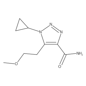 1-cyclopropyl-5-(2-methoxyethyl)-1H-1,2,3-triazole-4-carboxamide Structure