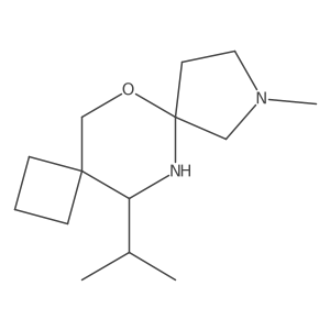 9-Methyl-13-(propan-2-yl)-6-oxa-9,12-diazadispiro[3.2.4^{7}.2^{4}]tridecane Structure