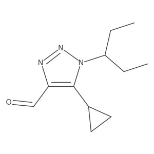 5-cyclopropyl-1-(pentan-3-yl)-1H-1,2,3-triazole-4-carbaldehyde Structure