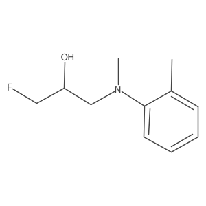 1-Fluoro-3-[methyl(2-methylphenyl)amino]propan-2-ol Structure