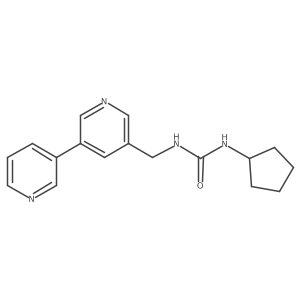 1-([3,3'-Bipyridin]-5-ylmethyl)-3-cyclopentylurea Structure