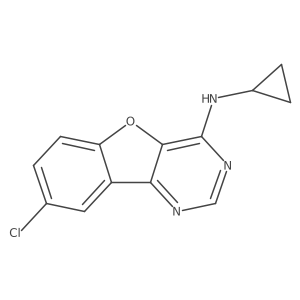 8-Chloro-N-cyclopropyl[1]benzofuro[3,2-d]pyrimidin-4-amine Structure