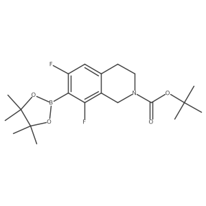 tert-Butyl 6,8-difluoro-7-(4,4,5,5-tetramethyl-1,3,2-dioxaborolan-2-yl)-3,4-dihydroisoquinoline-2(1H)-carboxylate Structure