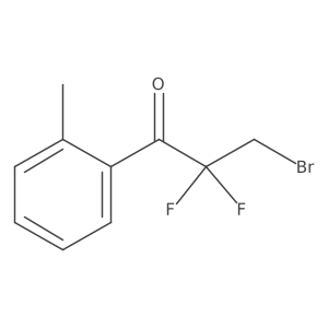 3-Bromo-2,2-difluoro-1-(2-methylphenyl)propan-1-one结构式
