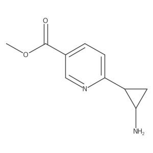 rac-methyl 6-[(1R,2R)-2-aminocyclopropyl]pyridine-3-carboxylate Structure