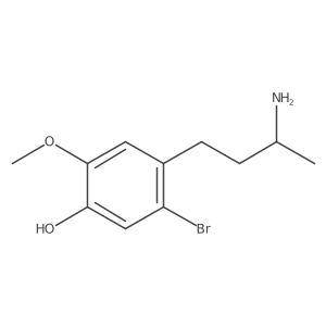 4-[(3S)-3-aminobutyl]-5-bromo-2-methoxyphenol结构式
