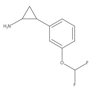 rac-(1R,2S)-2-[3-(difluoromethoxy)phenyl]cyclopropan-1-amine Structure