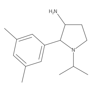 2-(3,5-Dimethylphenyl)-1-(propan-2-yl)pyrrolidin-3-amine结构式