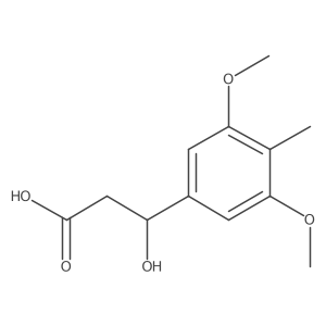 (3S)-3-(3,5-dimethoxy-4-methylphenyl)-3-hydroxypropanoic acid结构式