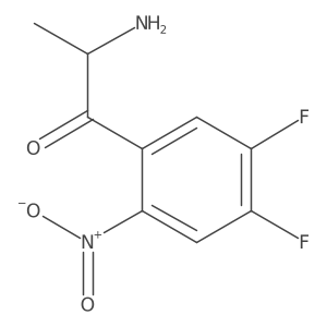 2-Amino-1-(4,5-difluoro-2-nitrophenyl)propan-1-one Structure