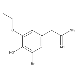 2-(3-Bromo-5-ethoxy-4-hydroxyphenyl)ethanimidamide结构式