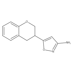 5-(3,4-dihydro-2H-1-benzopyran-3-yl)-1,2-oxazol-3-amine结构式