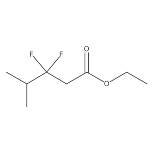 Ethyl 3,3-difluoro-4-methylpentanoate Structure