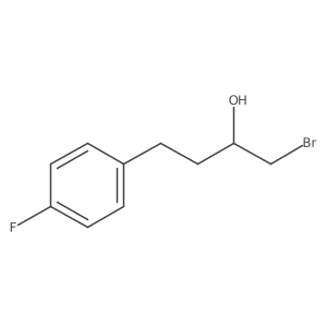 1-Bromo-4-(4-fluorophenyl)butan-2-ol结构式
