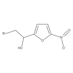 2-Bromo-1-(5-nitrofuran-2-yl)ethan-1-ol结构式