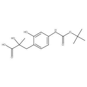 3-(4-{[(Tert-butoxy)carbonyl]amino}-2-hydroxyphenyl)-2-hydroxy-2-methylpropanoic acid Structure