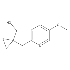 {1-[(5-Methoxypyridin-2-yl)methyl]cyclopropyl}methanol Structure