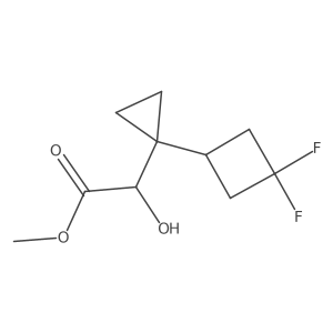 Methyl 2-[1-(3,3-difluorocyclobutyl)cyclopropyl]-2-hydroxyacetate结构式