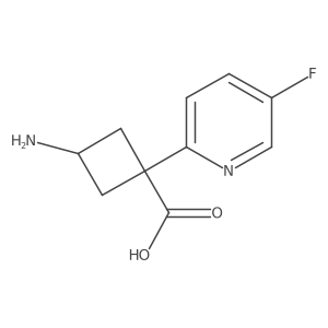 3-Amino-1-(5-fluoropyridin-2-yl)cyclobutane-1-carboxylic acid Structure