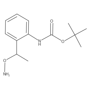 tert-butyl N-{2-[1-(aminooxy)ethyl]phenyl}carbamate Structure