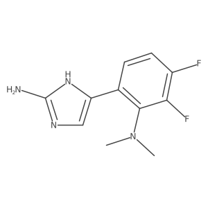 5-[2-(dimethylamino)-3,4-difluorophenyl]-1H-imidazol-2-amine Structure
