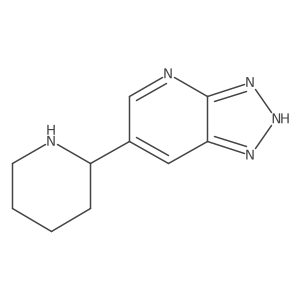 2-{3H-[1,2,3]triazolo[4,5-b]pyridin-6-yl}piperidine结构式