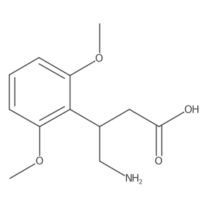 4-Amino-3-(2,6-dimethoxyphenyl)butanoic acid结构式