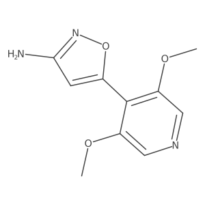 5-(3,5-Dimethoxypyridin-4-yl)-1,2-oxazol-3-amine结构式
