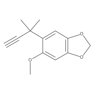 5-Methoxy-6-(2-methylbut-3-yn-2-yl)-1,3-dioxaindane Structure