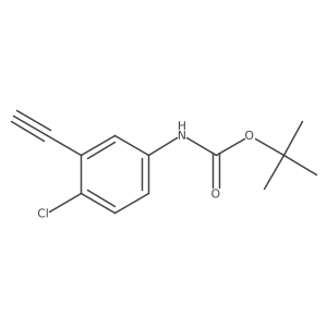 tert-butyl N-(4-chloro-3-ethynylphenyl)carbamate Structure