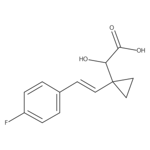 2-{1-[2-(4-Fluorophenyl)ethenyl]cyclopropyl}-2-hydroxyacetic acid结构式