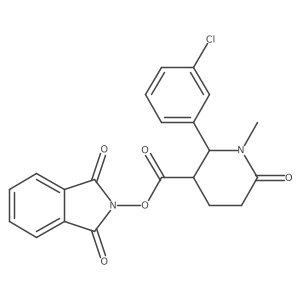 1,3-dioxo-2,3-dihydro-1H-isoindol-2-yl 2-(3-chlorophenyl)-1-methyl-6-oxopiperidine-3-carboxylate Structure
