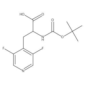 2-{[(Tert-butoxy)carbonyl]amino}-3-(3,5-difluoropyridin-4-yl)propanoic acid结构式