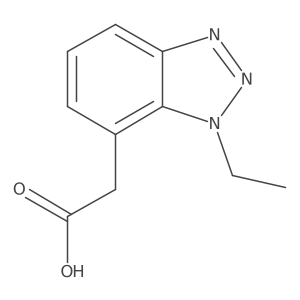 2-(1-ethyl-1H-1,2,3-benzotriazol-7-yl)acetic acid结构式