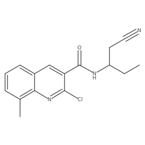 2-chloro-N-(1-cyanobutan-2-yl)-8-methylquinoline-3-carboxamide Structure