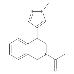 1-(4-(1-methyl-1H-pyrazol-4-yl)-3,4-dihydroisoquinolin-2(1H)-yl)ethanone Structure