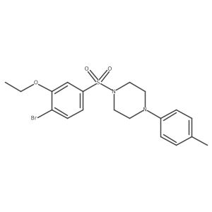 1-(4-Bromo-3-ethoxybenzenesulfonyl)-4-(4-methylphenyl)piperazine Structure