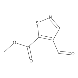 Methyl 4-formyl-1,2-thiazole-5-carboxylate结构式