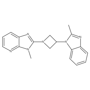 2-methyl-1-(1-{3-methyl-3H-imidazo[4,5-b]pyridin-2-yl}azetidin-3-yl)-1H-1,3-benzodiazole Structure