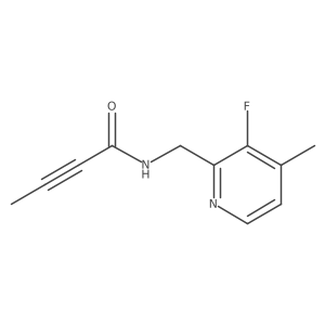 N-[(3-Fluoro-4-methylpyridin-2-yl)methyl]but-2-ynamide结构式