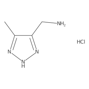 (5-Methyl-2H-triazol-4-yl)methanamine;hydrochloride结构式