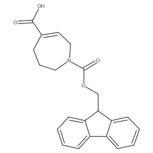 1-{[(9H-fluoren-9-yl)methoxy]carbonyl}-2,5,6,7-tetrahydro-1H-azepine-4-carboxylic acid结构式