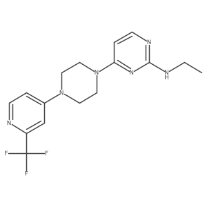 N-ethyl-4-{4-[2-(trifluoromethyl)pyridin-4-yl]piperazin-1-yl}pyrimidin-2-amine Structure