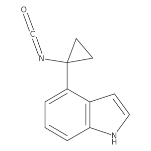 4-(1-isocyanatocyclopropyl)-1H-indole结构式