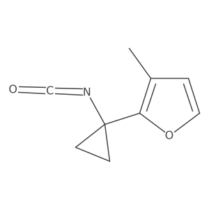 2-(1-Isocyanatocyclopropyl)-3-methylfuran Structure