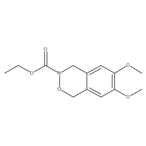 Ethyl 1,4-dihydro-6,7-dimethoxy-3H-2,3-benzoxazine-3-carboxylate Structure
