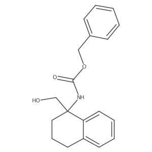 benzyl N-[1-(hydroxymethyl)-1,2,3,4-tetrahydronaphthalen-1-yl]carbamate结构式